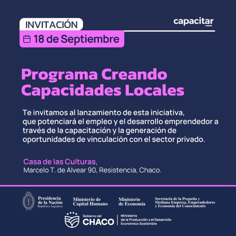 CHACO POTENCIARÁ EL EMPLEO PRIVADO