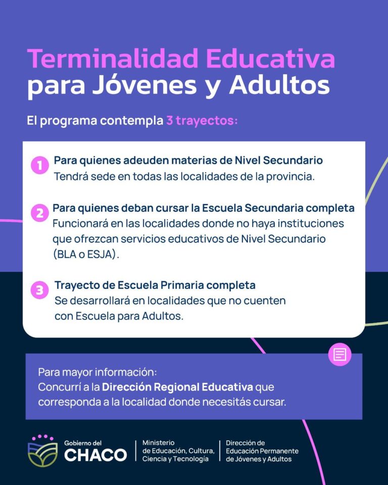 EDUCACIÓN TRABAJA EN NUEVAS LÍNEAS