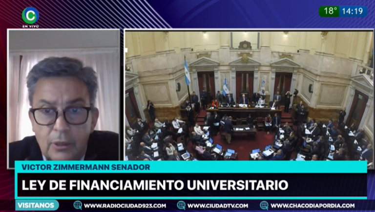 Zimmermann defendió la Ley de Financiamiento Universitario