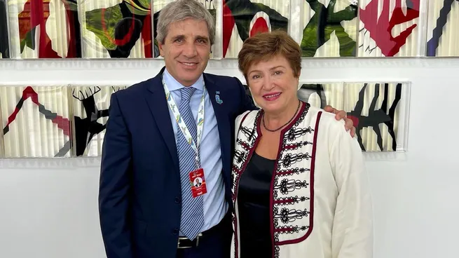 FMI: Luis Caputo tuvo un encuentro con Kristalina Georgieva