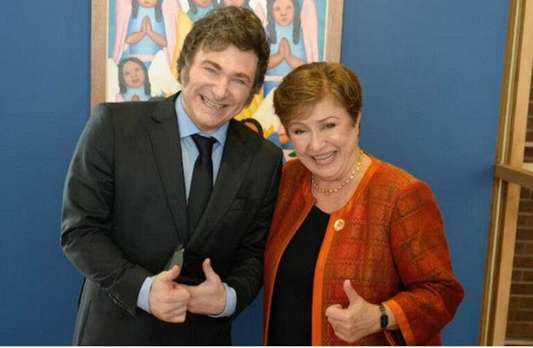 Milei se reunió con Kristalina Georgieva