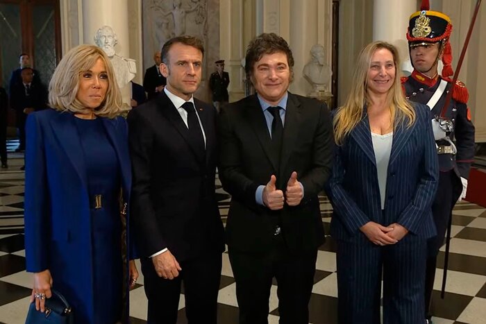 La visita del presidente de Francia a la Argentina