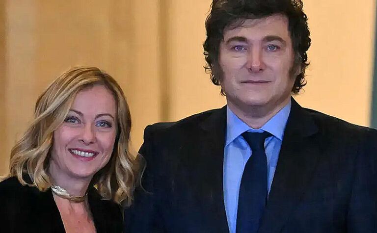 Javier Milei y Giorgia Meloni reforzaron su alianza en Roma