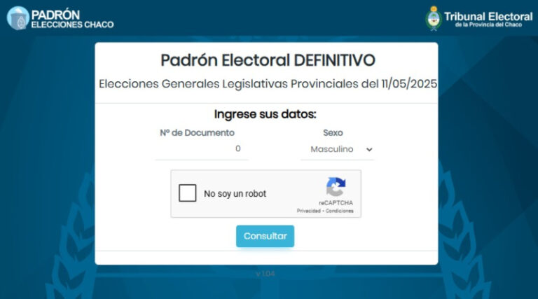 Está disponible el padrón definitivo para las elecciones legislativas del 11 de mayo