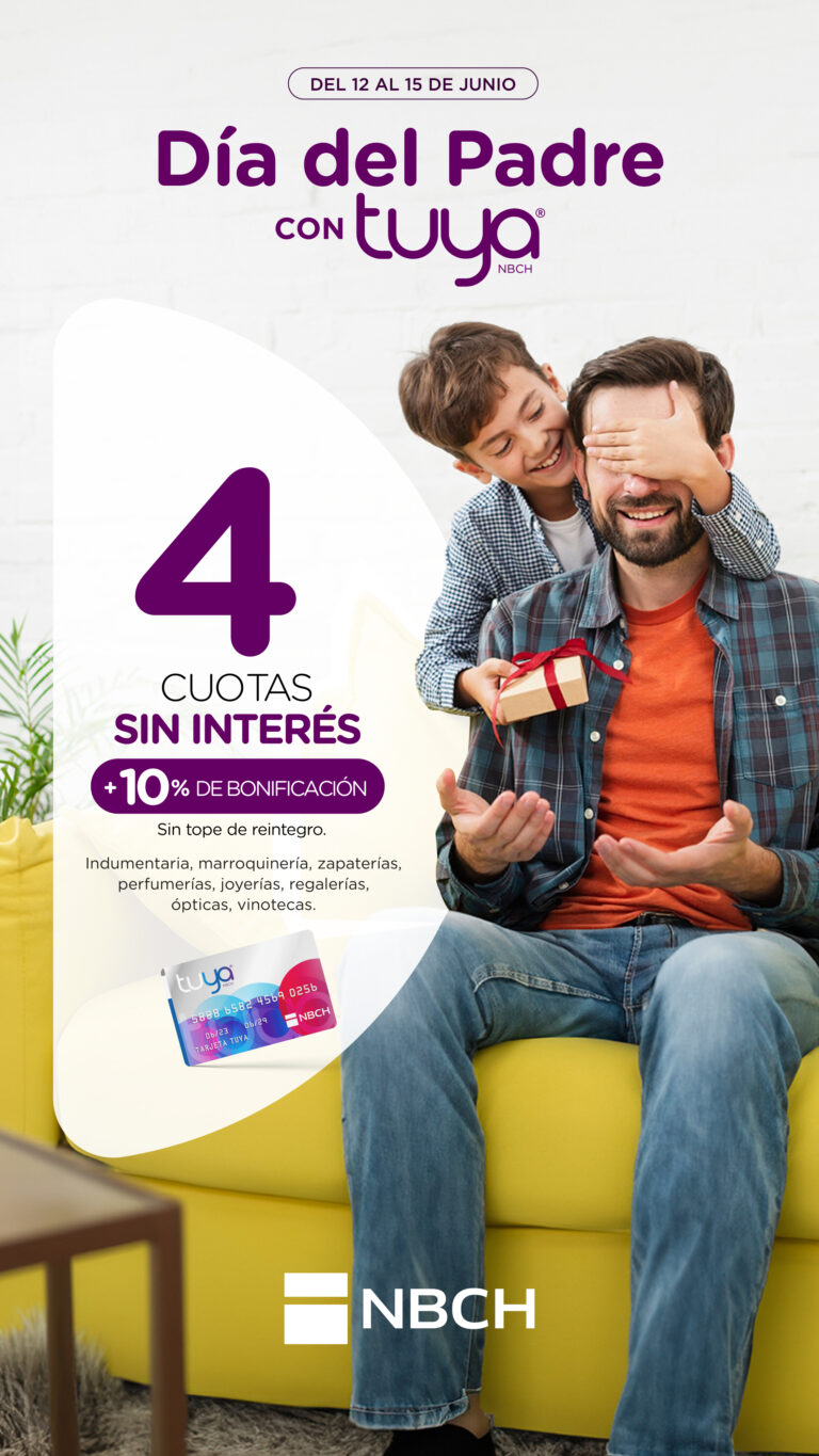 Llega la promoción de Tarjeta Tuya para el Día del Padre
