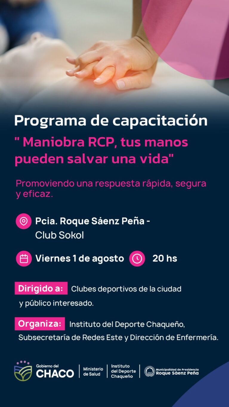CAPACITACIÓN GRATUITA EN RCP: “TUS MANOS PUEDEN SALVAR UNA VIDA”