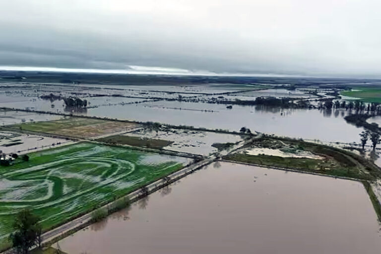 Diluvió en el centro del país y se agravó el drama de las zonas inundadas con más de 300 milímetros