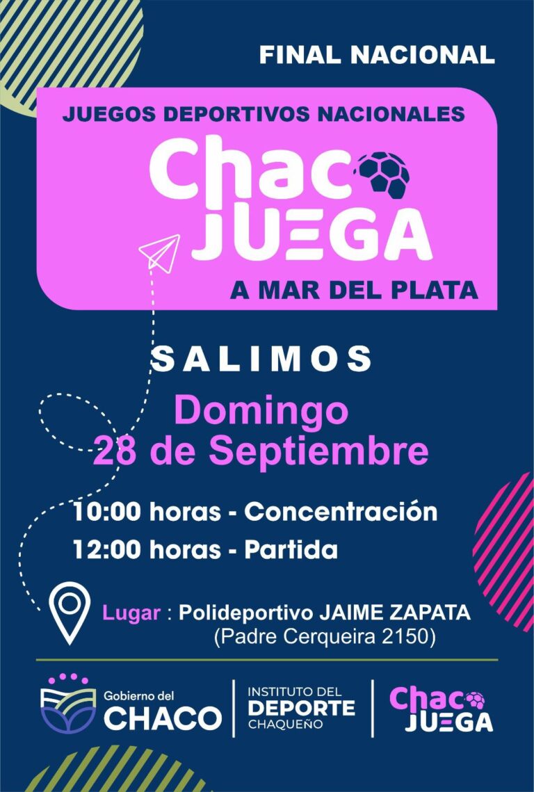 ”CHACO JUEGA” VIAJA A MAR DEL PLATA CON LAS VALIJAS CARGADAS DE ILUSIONES