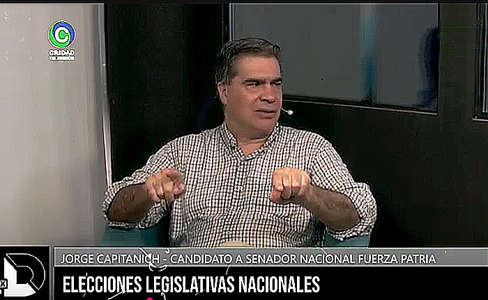 Jorge Capitanich, candidato a senador de Fuerza Patria