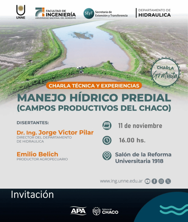 CHARLA TÉCNICA SOBRE MANEJO HÍDRICO PREDIAL