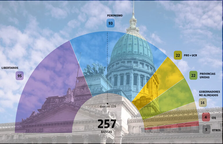 Así queda el esquema de poder legislativo de la Cámara de Diputados de la Nación