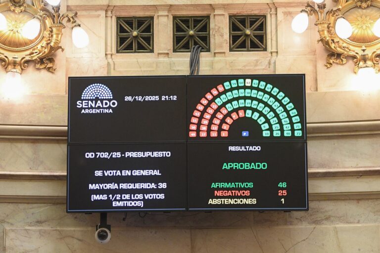 El Senado convirtió en ley el Presupuesto 2026