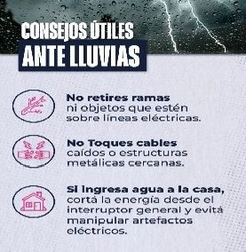 ANTE LAS LLUVIAS, SECHEEP REITERA RECOMENDACIONES A LA COMUNIDAD