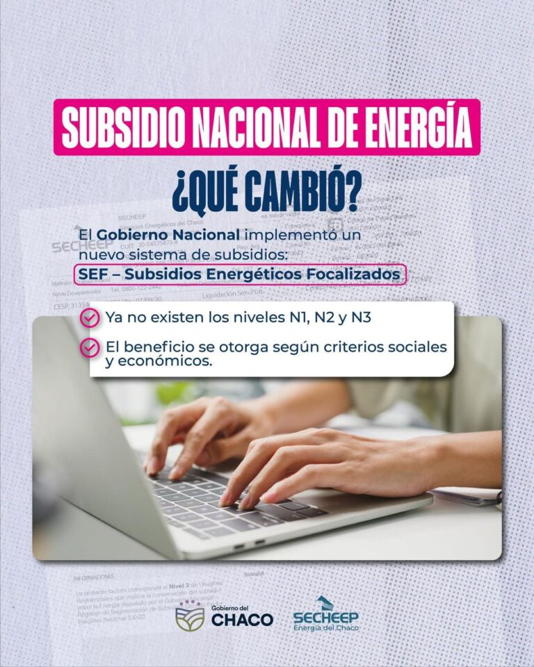 CAMBIOS EN EL SISTEMA DE SUBSIDIOS DE ENERGÍA