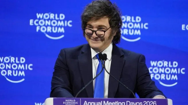 Javier Milei desplegó su mensaje en Davos, eclipsado por el impacto de Donald Trump