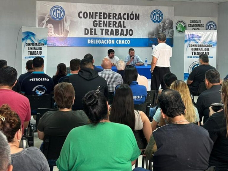 La CGT Chaco se moviliza este miércoles a Casa de Gobierno contra la Reforma Laboral