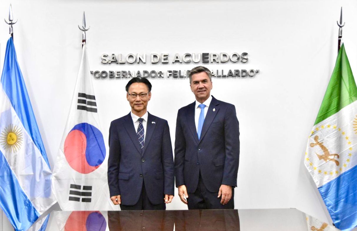ZDERO RECIBIÓ AL EMBAJADOR DE COREA DEL SUR PARA FORTALECER VÍNCULOS COMERCIALES