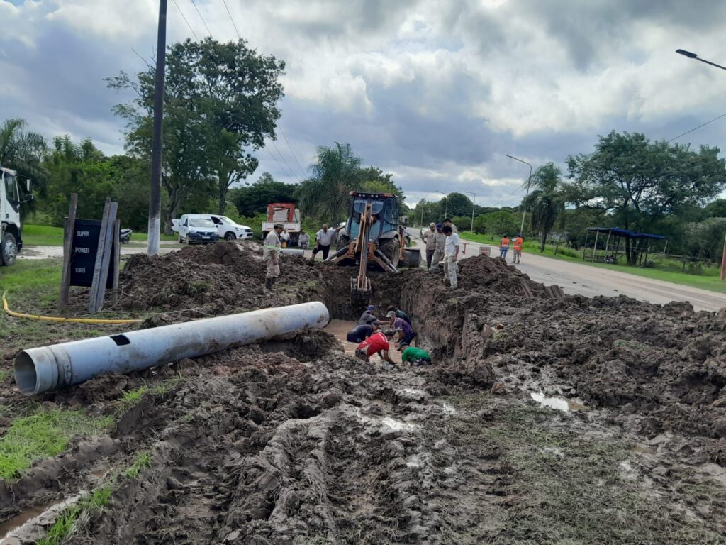 SAMEEP REPARÓ UN CAÑO MAESTRO Y SE NORMALIZA EL SERVICIO