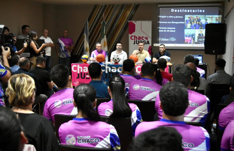 EL GOBIERNO FORTALECE EL DEPORTE COMO POLÍTICA: ZDERO LANZÓ LA 3ª EDICIÓN DE CHACO JUEGA DESDE SÁENZ PEÑA