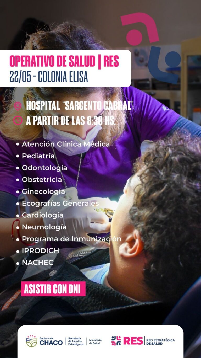 ESTE VIERNES 22: NUEVOS OPERATIVOS RES EN COLONIA ELISA Y PARAJE INGENIERO BARBET