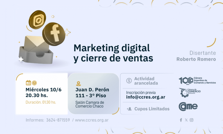 Marketing Digital y Ventas: la Cámara de Comercio lanza una nueva capacitación