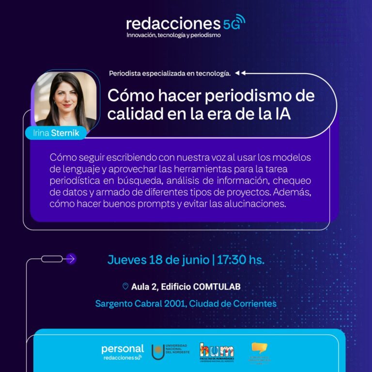 Capacitan en Cómo hacer periodismo de calidad en la era de la IA en la carrera de Comunicación Social