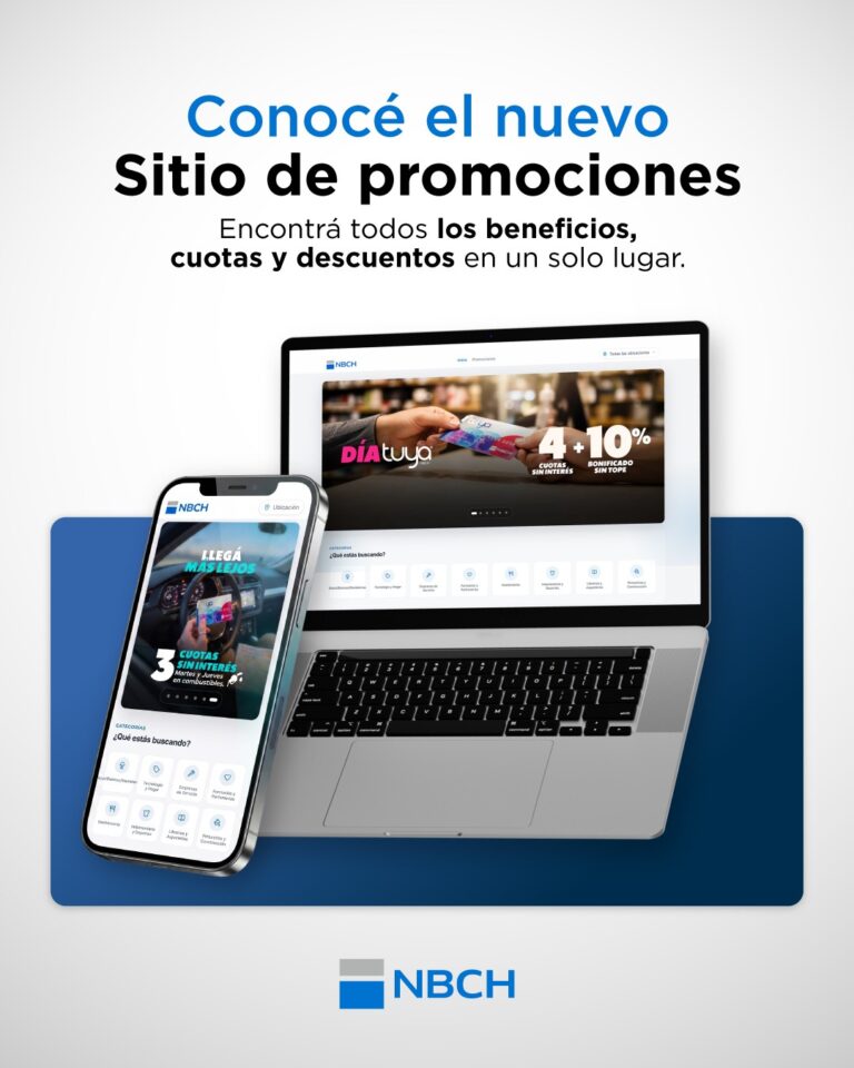 Nuevo sitio de promociones NBCH: todos los comercios y sus promociones en un solo lugar