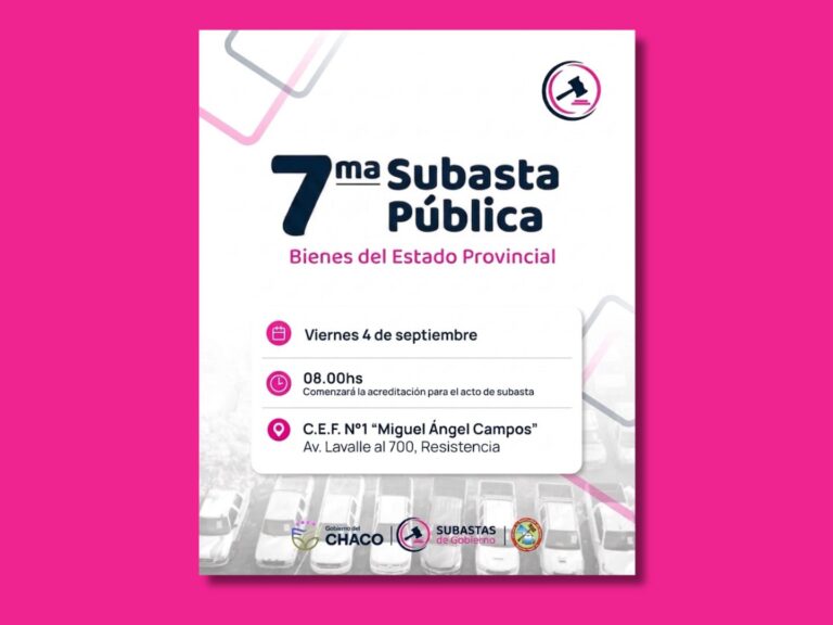 CHACO REALIZARÁ LA SÉPTIMA SUBASTA DE VEHÍCULOS EN DESUSO: 39 UNIDADES SALDRÁN A LA VENTA Y LOS RECURSOS VOLVERÁN EN OBRAS