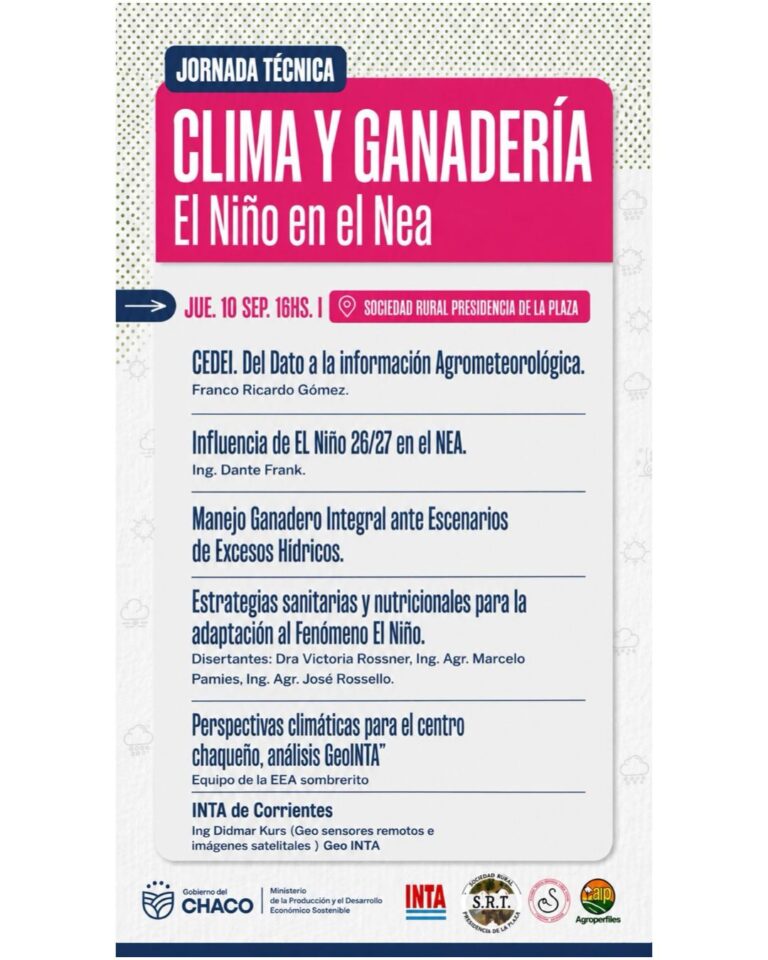 JORNADA TECNICA: CLIMA Y GANADERIA-EL NIÑO EN EL NEA