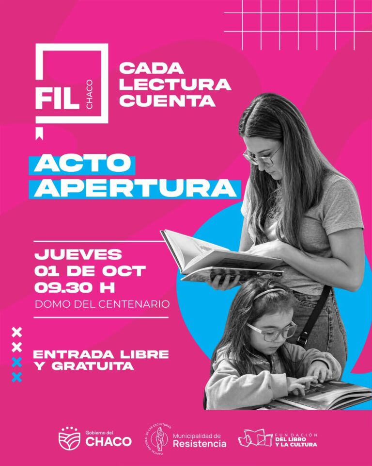 VUELVE LA FIL CHACO: LA FERIA IBEROAMERICANA DEL LIBRO ABRE SUS PUERTAS ESTE JUEVES