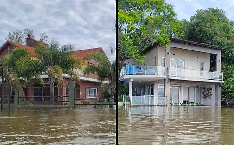 En Paso de la Patria cedió una defensa y el agua avanza sobre varios barrios